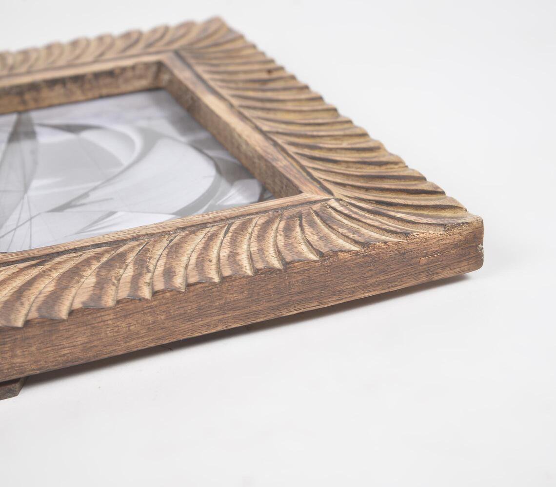 Hand Carved Mango Wood Photo Frame