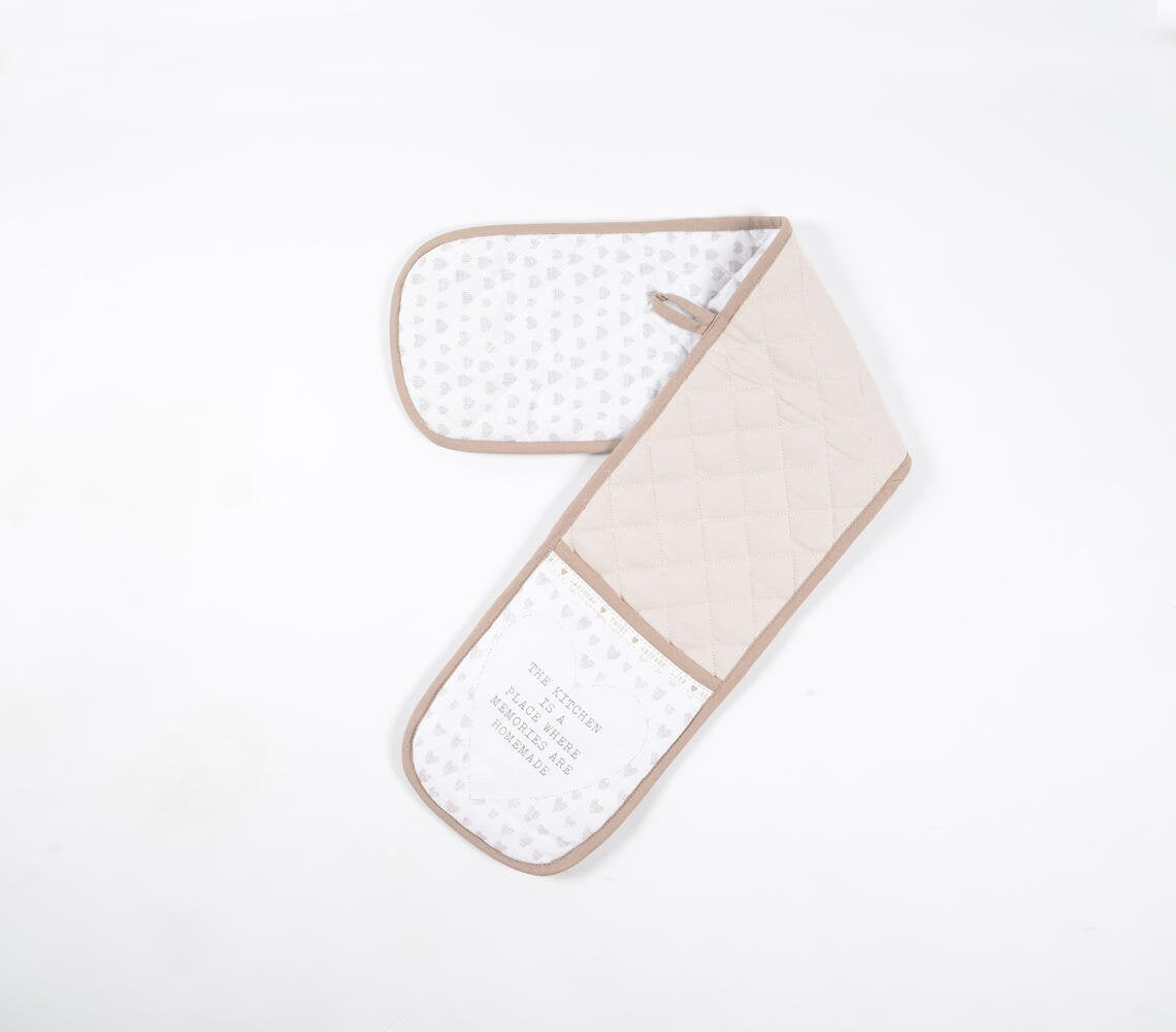 Pastel Printed Cotton Oven Mitt