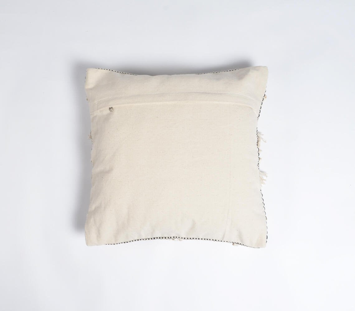 Textured & Tasseled Cushion cover