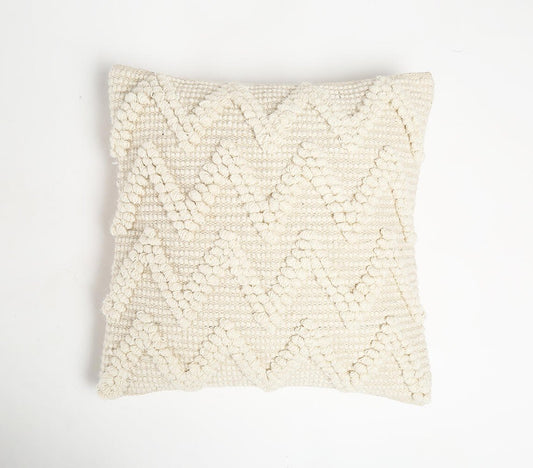 Handwoven Zig Zag Cotton Cushion Cover