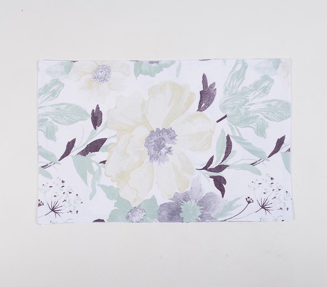 Set of 4 - Floral Printed Placemats