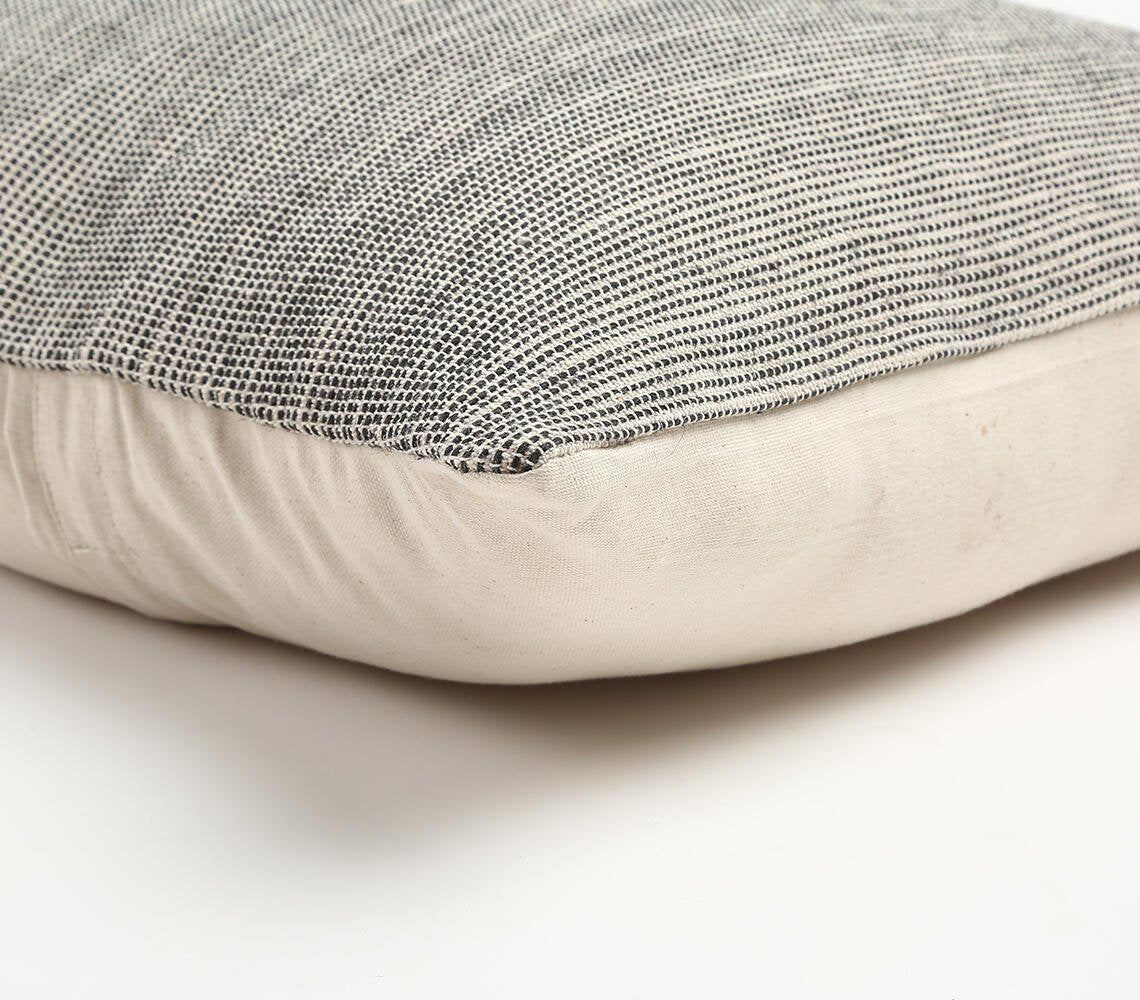 Woven Muted Grey Cushion cover