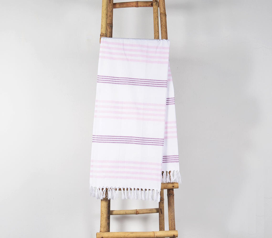 Yarn-dyed Lilac Hammam Towel