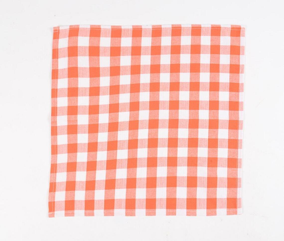 Yarn-Dyed Checkered Napkins (Set of 4)