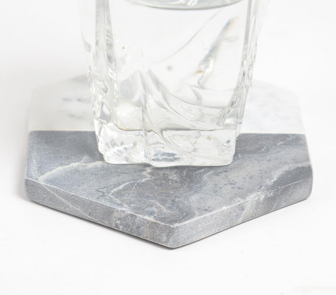 Hand Cut Marble Coasters (set of 4)