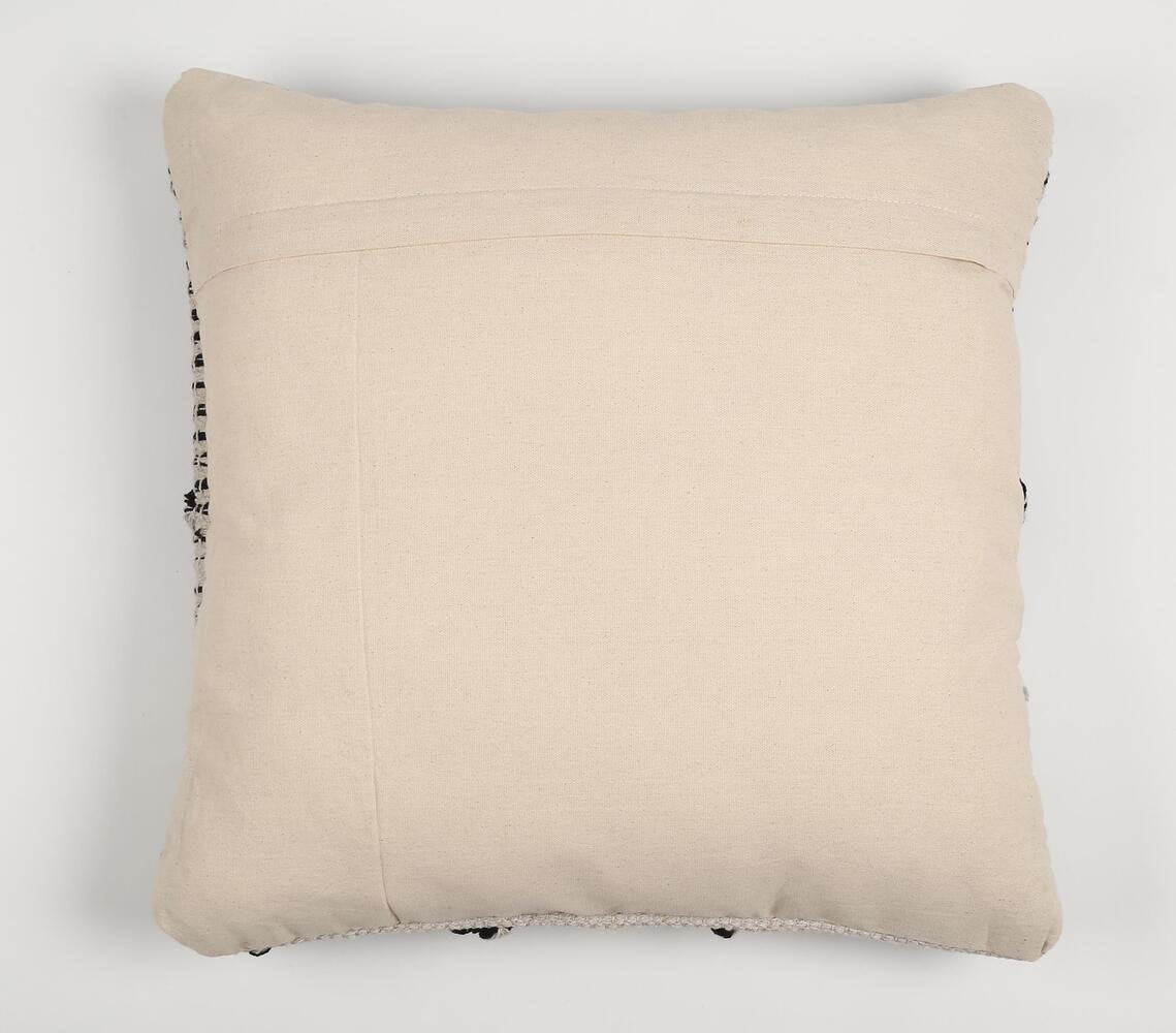 Monochrome Cushion Cover with diamond tufts