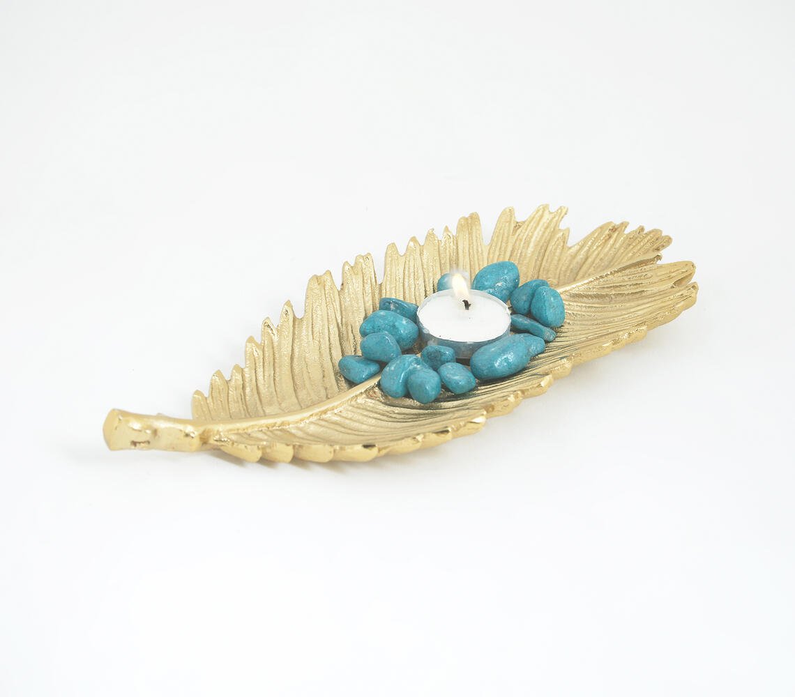 Aluminium Cast Palm Leaf Dish