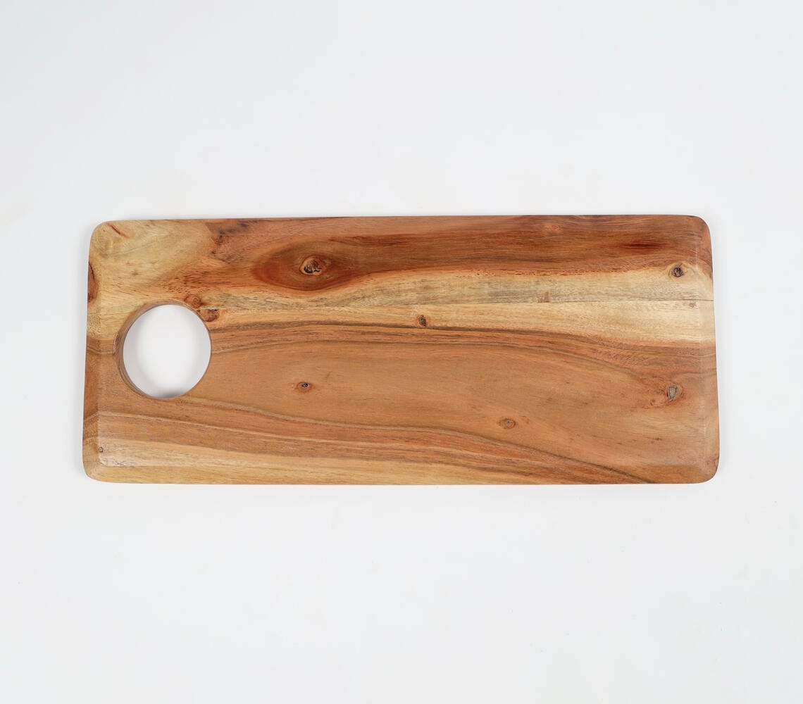 Classic Rectangular Raw Wood Cutting Board