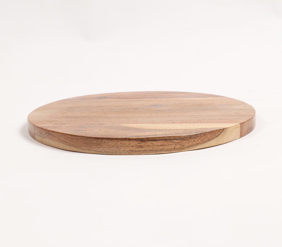 Acacia Wood Classic Round Serving Platter