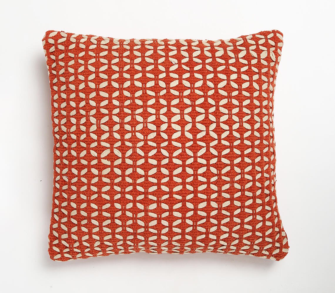 Textured Cotton & Acrylic Cushion Cover