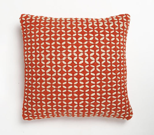 Textured Cotton & Acrylic Cushion Cover