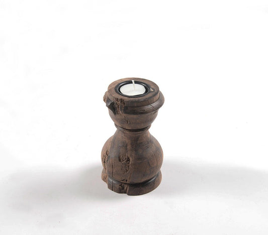 Recycled Saal Wood Tea Light Holder