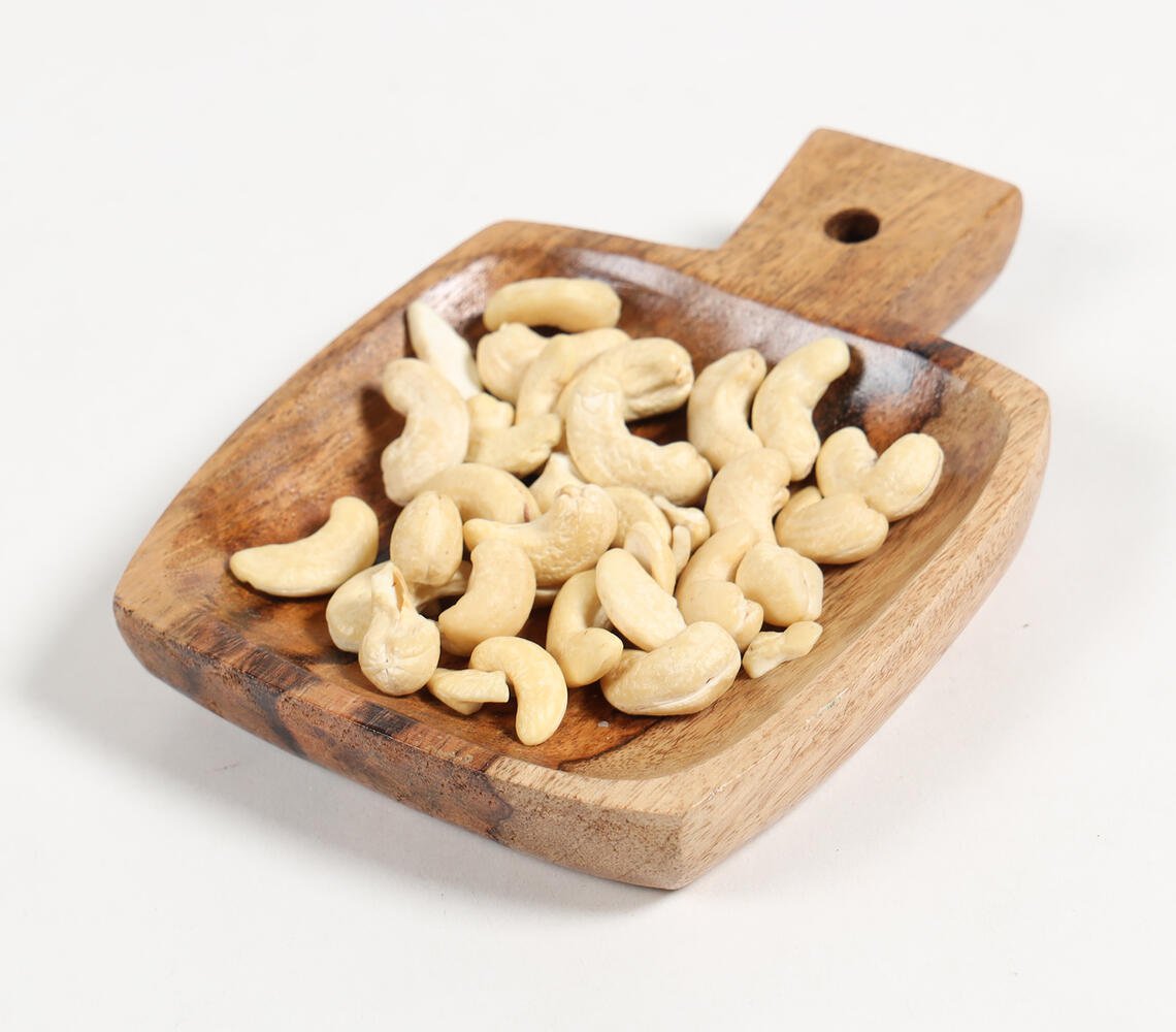 Hand Carved Mango Wood Mini Snack Platter