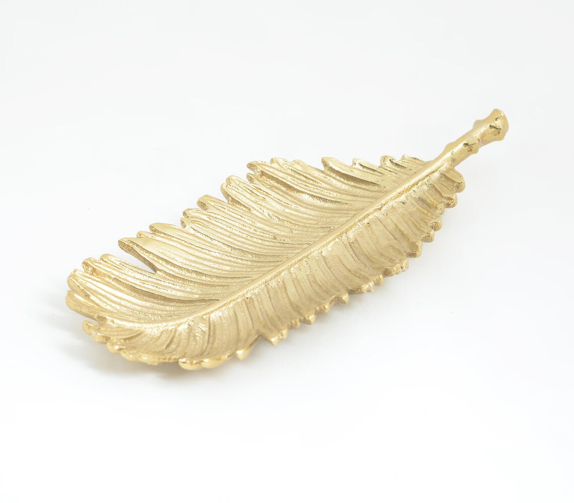 Aluminium Cast Palm Leaf Dish