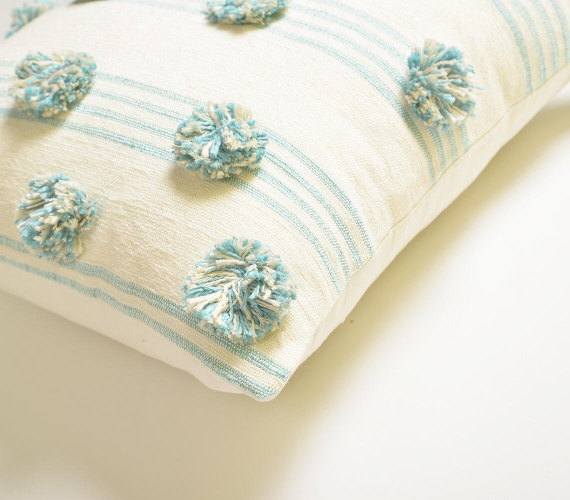 Sky Polka Tufted Cushion cover