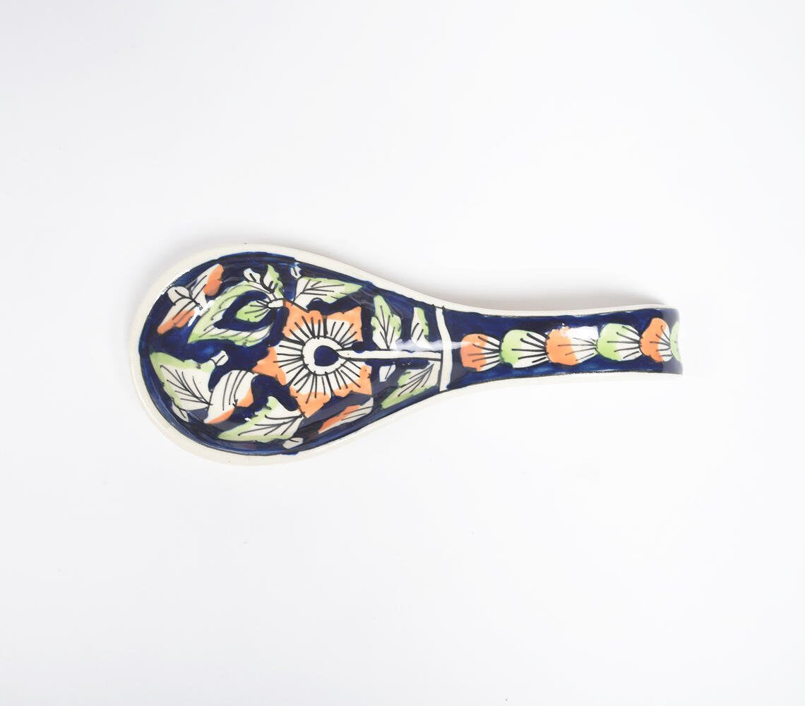 Hand Painted Ceramic Spoon Rest