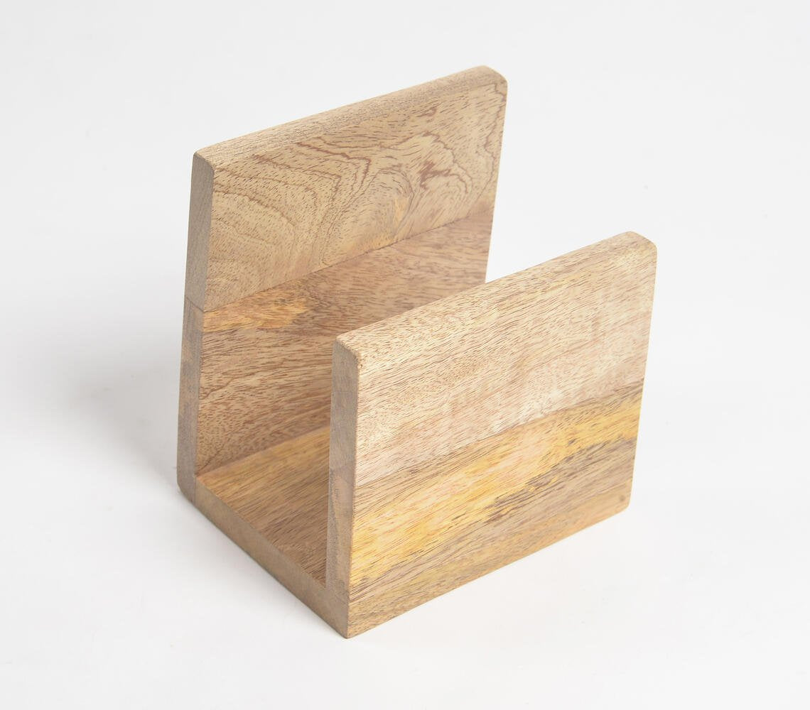 Mango Wood Classic Napkin Holder