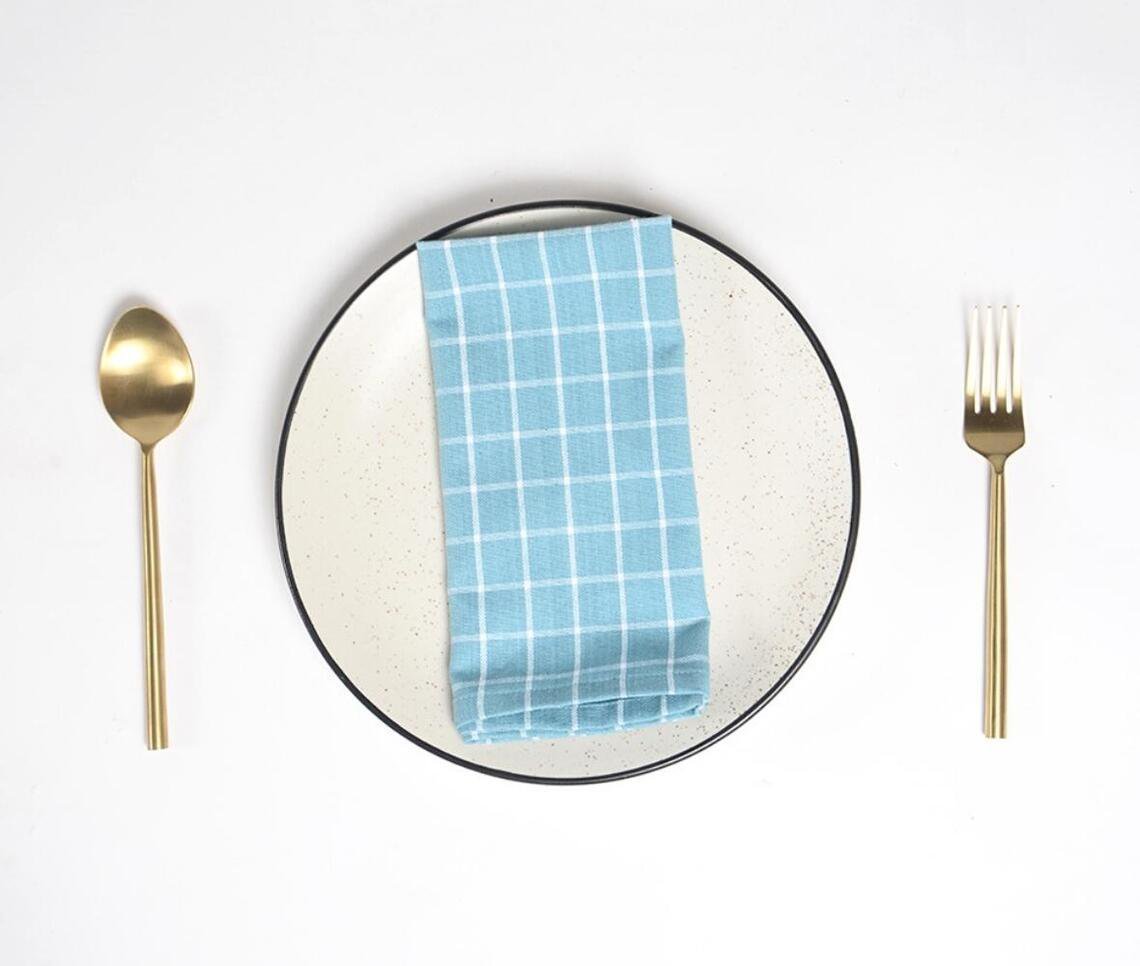 Handloom Sky Table Napkins (Set of 4)