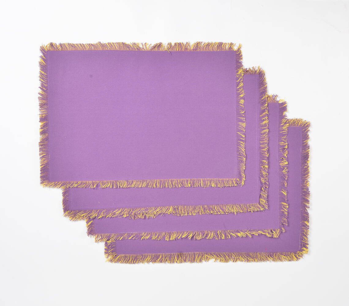 Reversible Placemats with Fringes 13x19" (Set of 6)