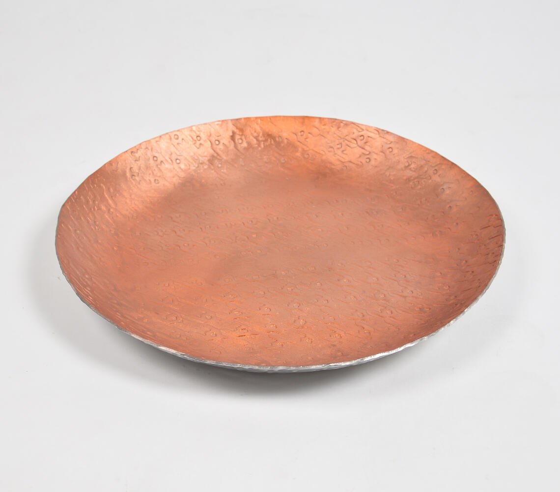 Bronze-Toned Round Charger Plate