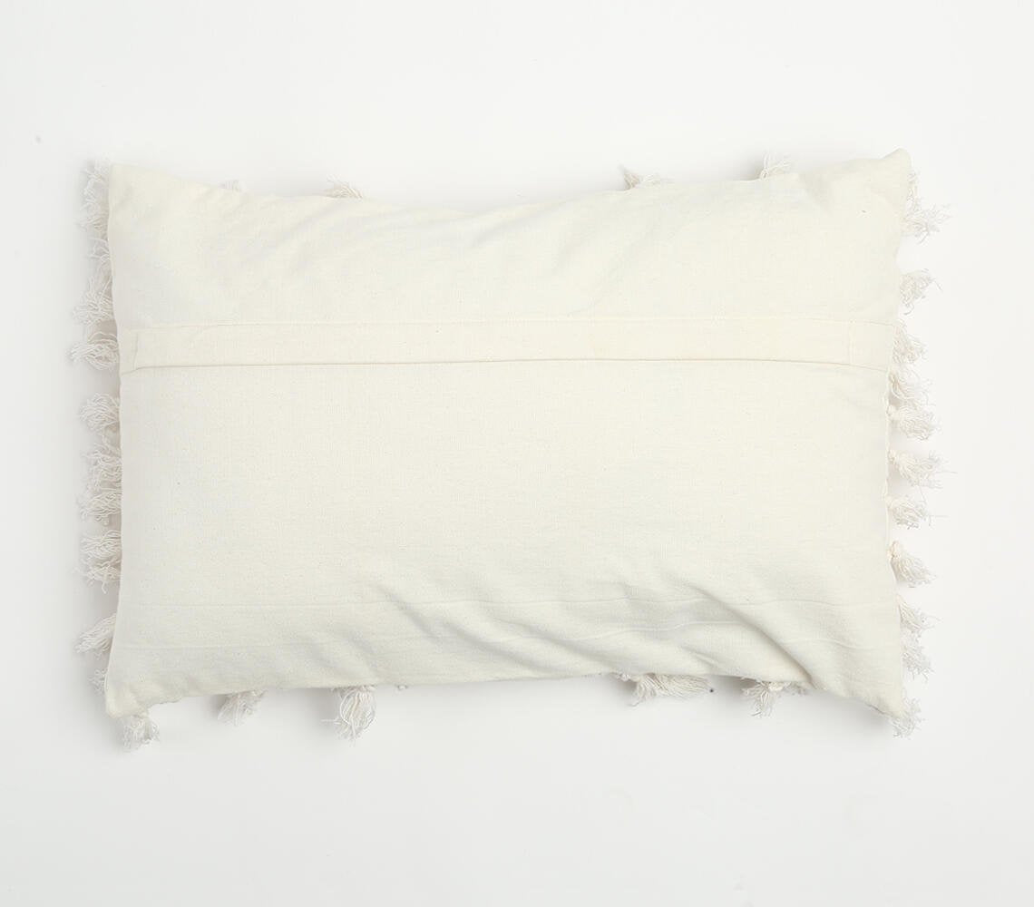 Tassel Embellished Cushion Cover