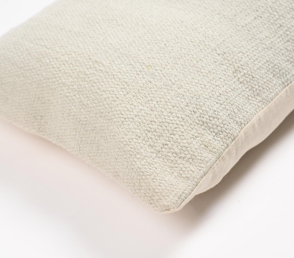 Handwoven Cotton Lumbar Cushion Cover