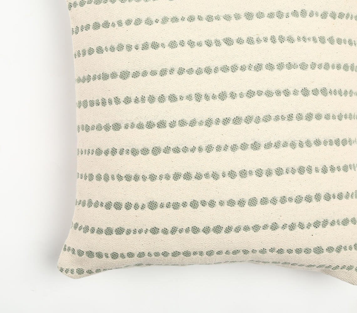 Abstract Striped Cotton Cushion Cover