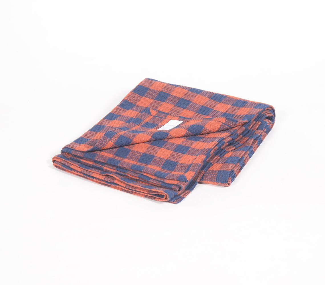 Yarn-dyed Checkered Beach towel