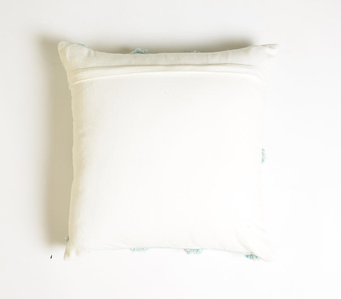 Sky Polka Tufted Cushion cover