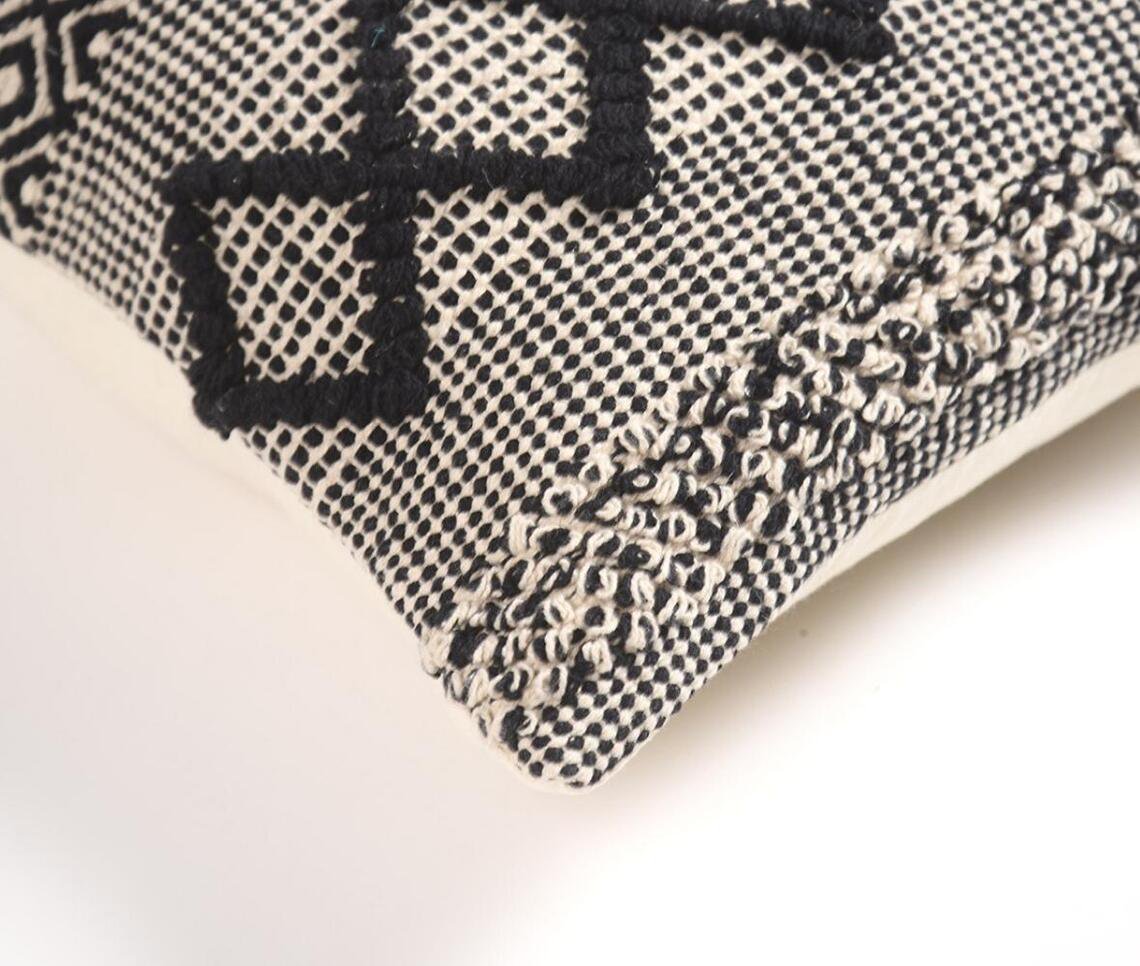 Diamond Monochrome Patterned Cushion Cover, 17.5 x inches