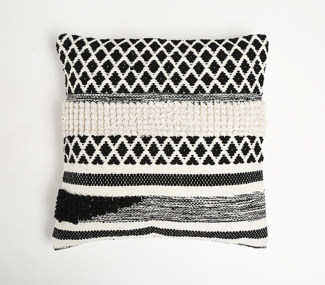 Handwoven & Tufted Cushion Cover