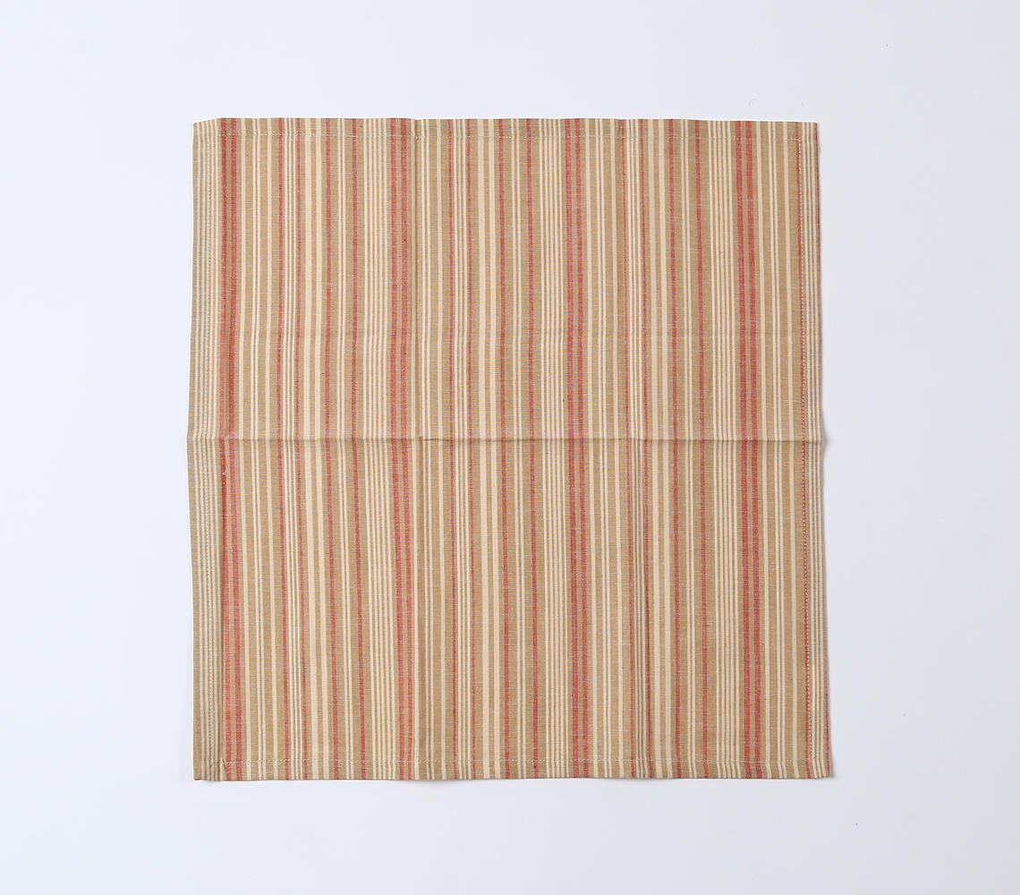 Ochre Striped Napkins (set of 4)