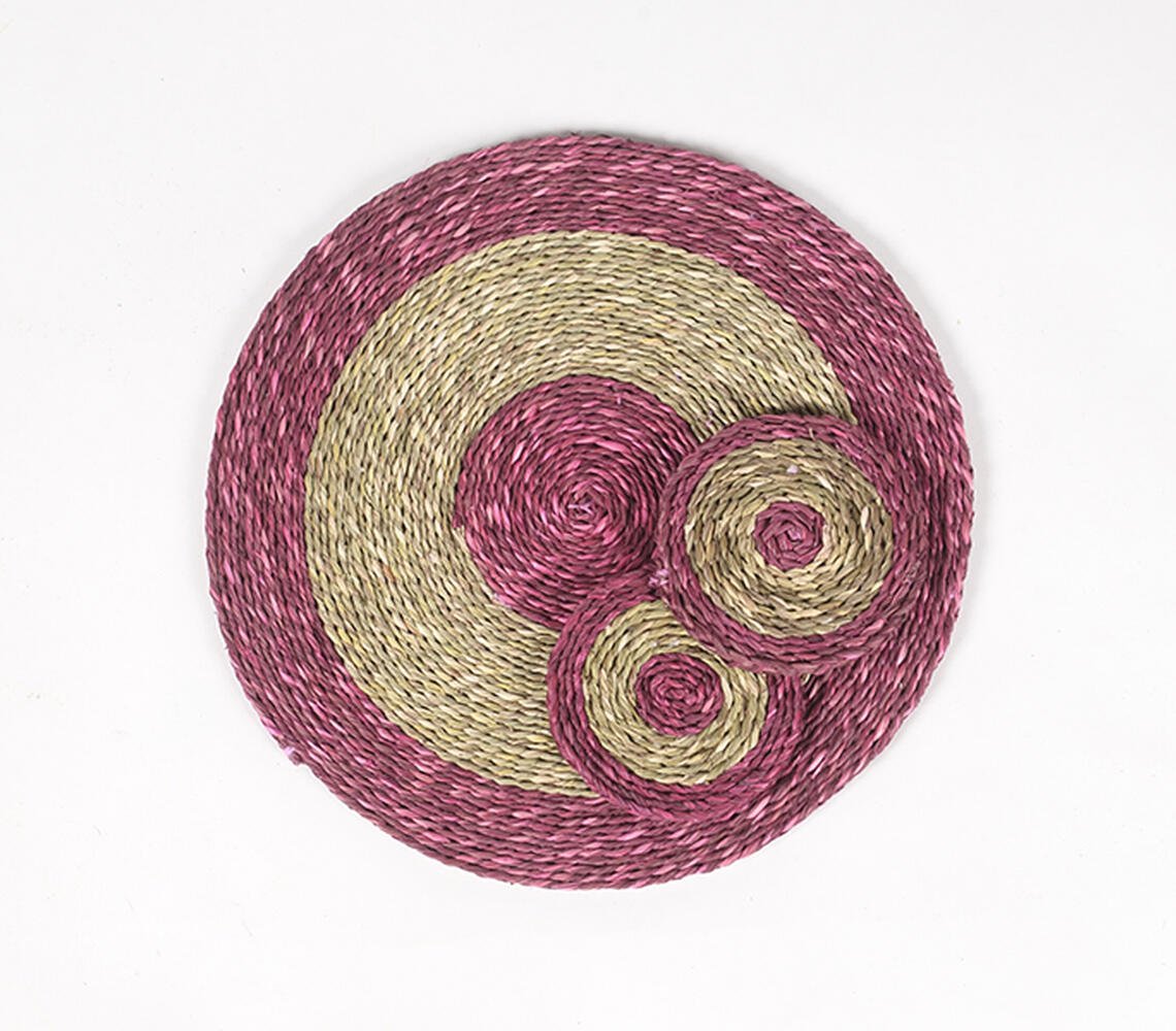 Handwoven Sabai Grass Placemats & Coasters (set of 4 each)