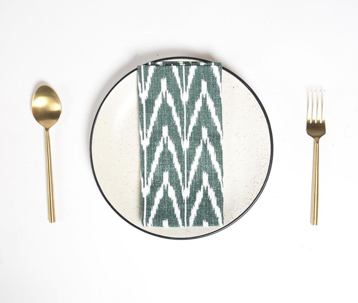 Set of 4 - Handwoven Ikat Table Napkins