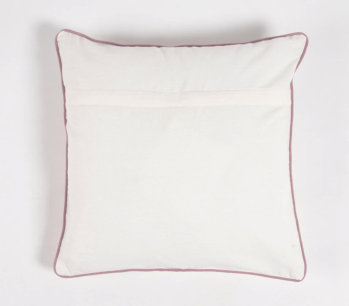 Embroidered Cotton Cushion Cover