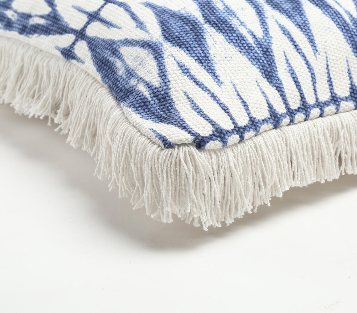 Tie & Dye Fringed Cotton Sham