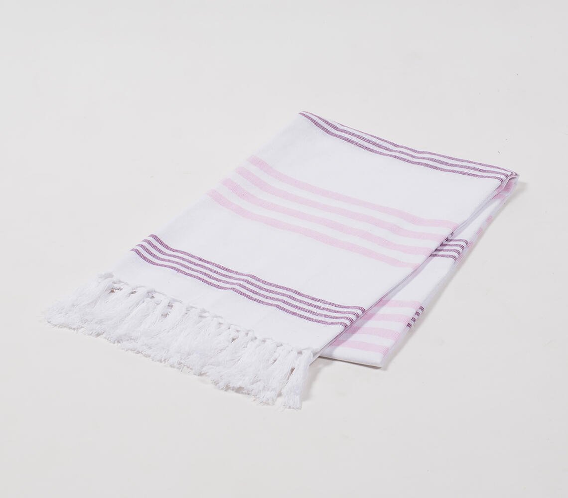 Yarn-dyed Lilac Hammam Towel