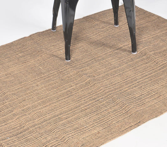 Minimal Handwoven Jute & Cotton Rug