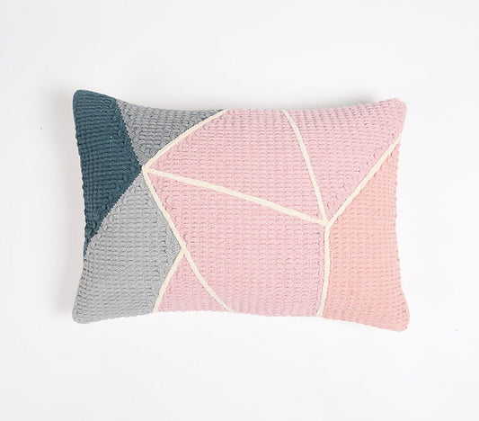 Handwoven Cotton Lumbar Cushion Cover