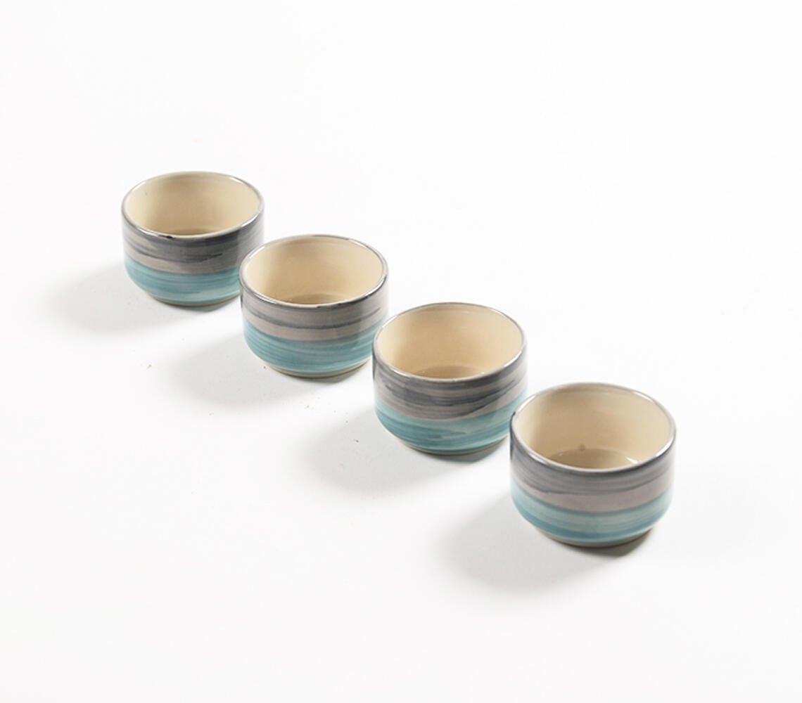 Handcrafted Ceramic dip bowls (set of 4)