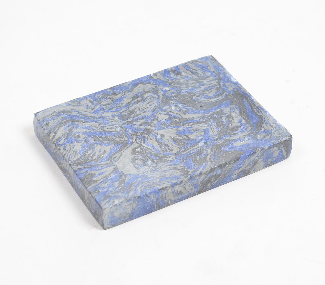 Abstract Textured Handcut Stone Soapdish