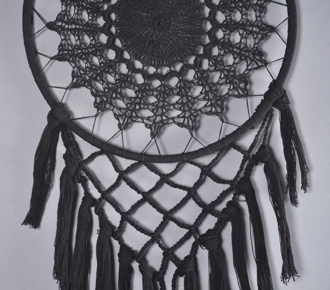 Charcoal Crochet Dreamcatcher