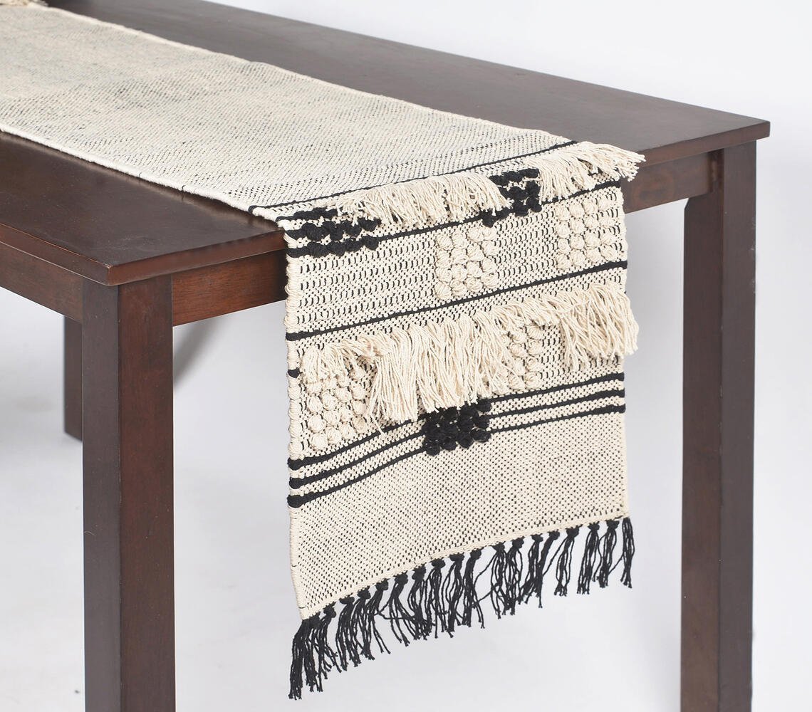 Bohemian Tufted Handwoven Table Runner