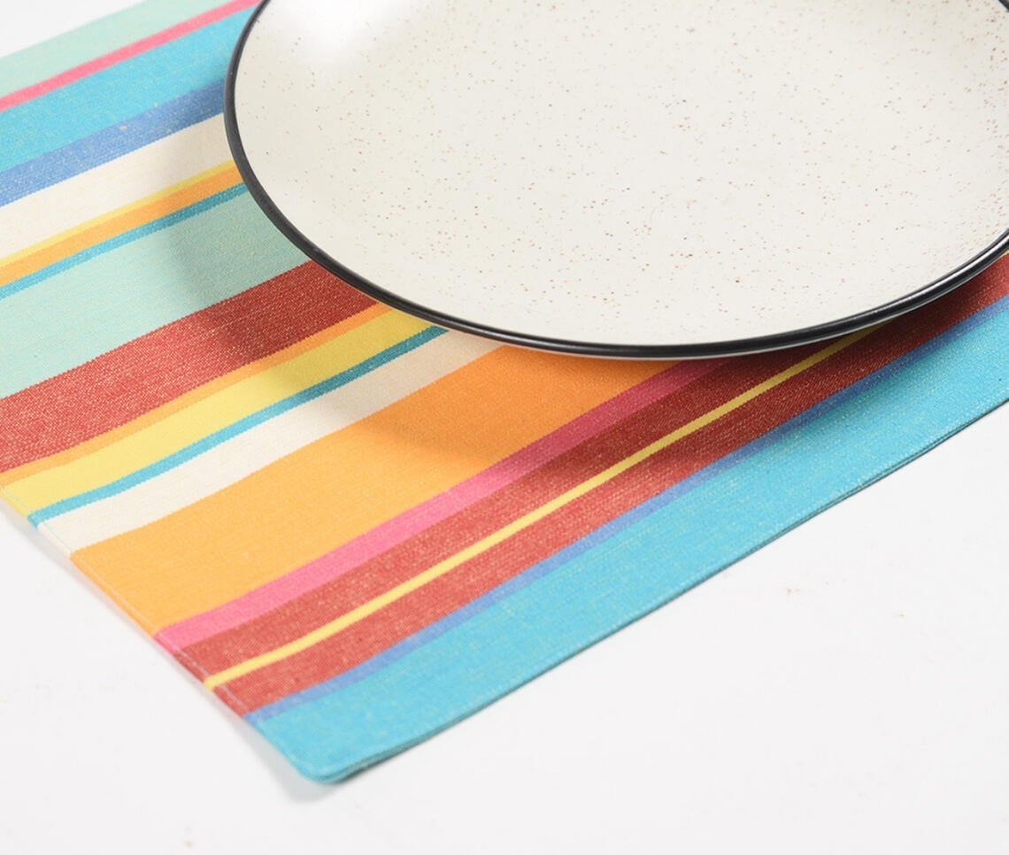 Gestreepte Colorpop placemats (set van 4)