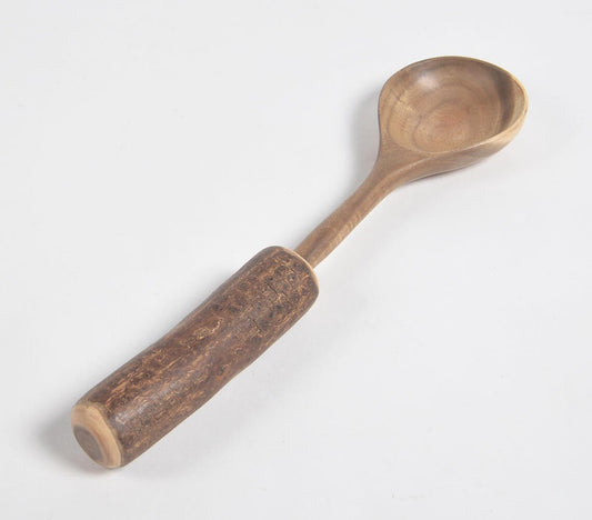 Hand Carved Neem Wood Scoop Serving Spoon