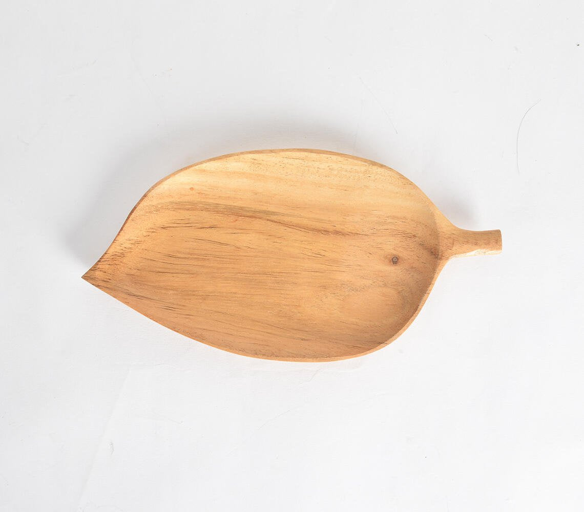 Acacia Wood Leaf Cheese board