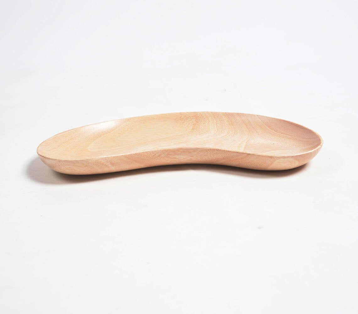 Classic Neem Wood Bean-Shaped Serving Tray