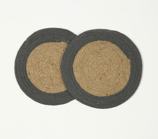 Hand Braided Jute Trivets (set of 2)