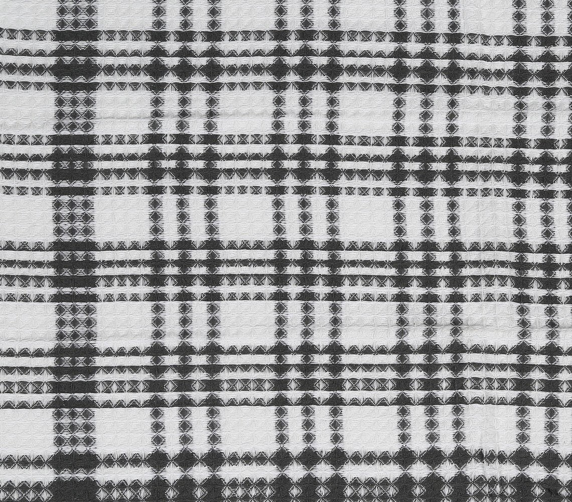 Textured Checks Kitchen Towels (set of 4)