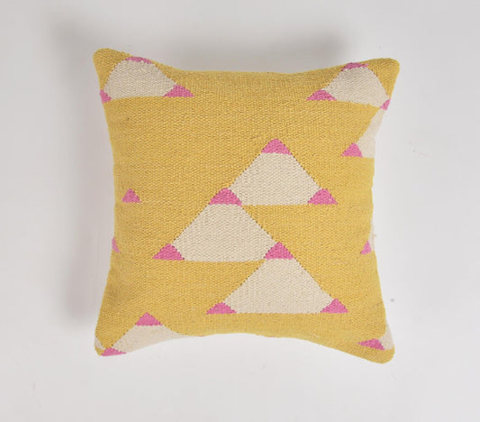 Abstract Triangle Golden Cushion cover